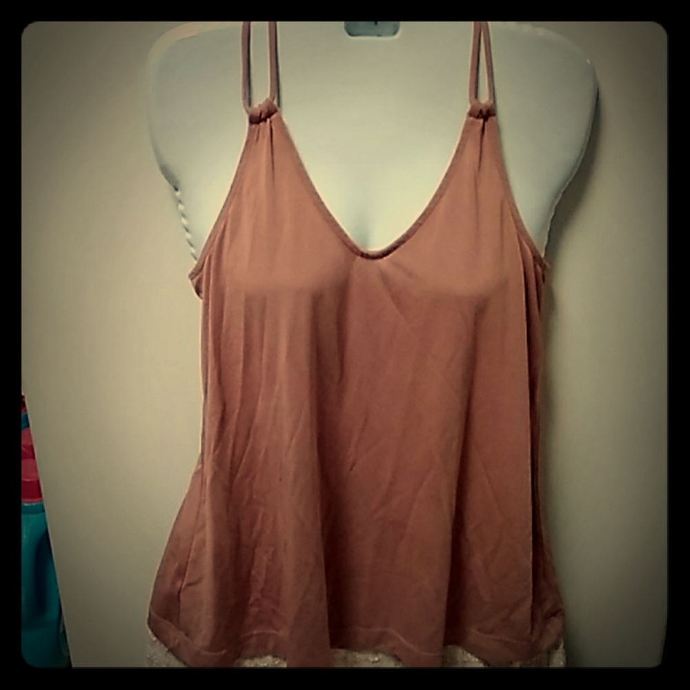 Loft shirt xs cami mauve top racerback